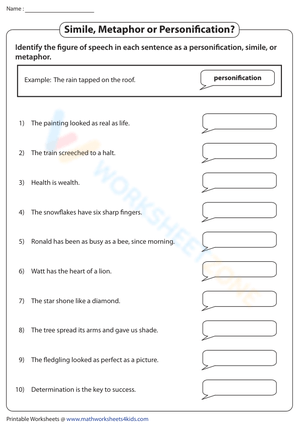 Simile, Metaphor, Personification: Identifying Literary Devices