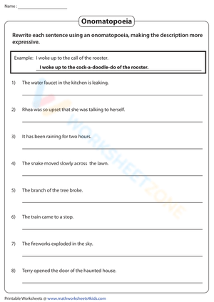Rewriting with Onomatopoeia: Creative Language Use