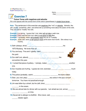 Future Tense Exercise 2