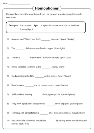 Choosing Correct Homophones: Practice and Learn