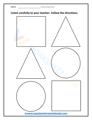 Essential Listening Skills Worksheet | Grades 1-4 Ready
