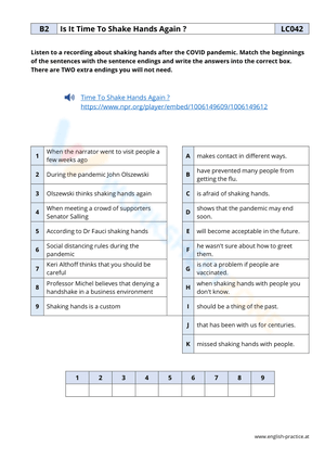 Reading Comprehension: Is It Time to Shake Hands?