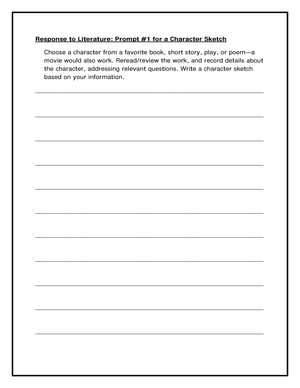 Character Sketch Prompt: Develop Writing Skills Now