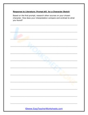 Prompt #2 for a Character Sketch