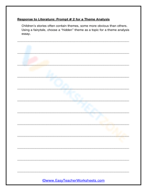 Prompt # 2 for a Theme Analysis