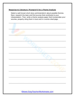 Theme Analysis Prompt: Develop Critical Thinking