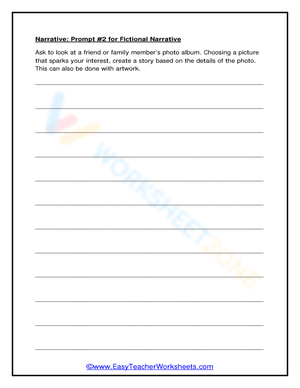 Fictional Narrative Writing Prompt II