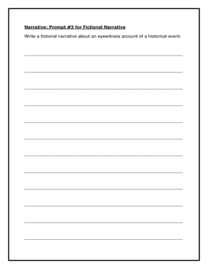 Essential Grade 7 Historical Narrative Writing Prompt
