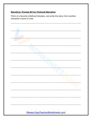 Prompt #4 for Fictional Narrative