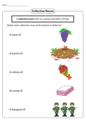 Matching Collective Nouns with Images