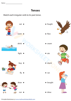Matching Irregular Verbs to Past Tenses