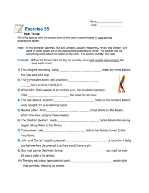 Essential Past Perfect Progressive Tense Worksheet | Grade 5
