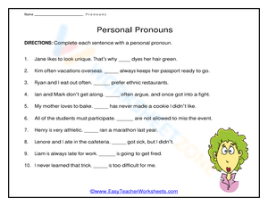 Personal Pronouns Usuage