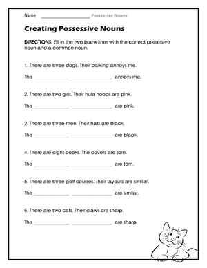 Essential Possessive Nouns Worksheet | Grade 2-4 Aligned