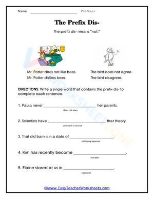 The Prefix Dis-
