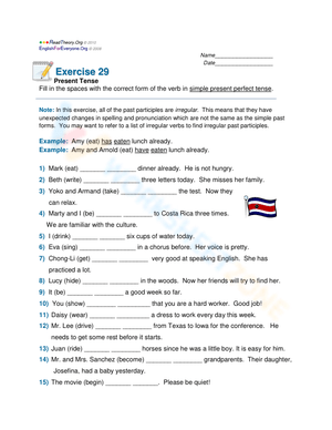 Perfect Your Skills with Present Perfect Tense