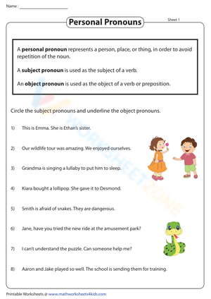 Subject and Object Pronouns Identification