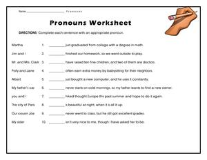 Printable Pronouns Worksheet | Grade 1-3 Essential Grammar