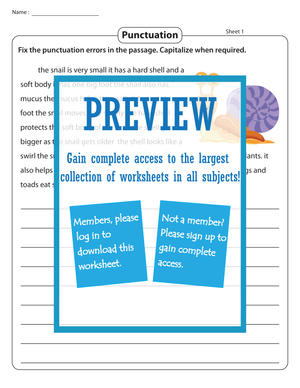 Rewriting with Correct Punctuation Skills