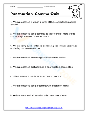 Comma Quiz