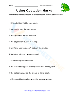 Indirect Speech Rewrites