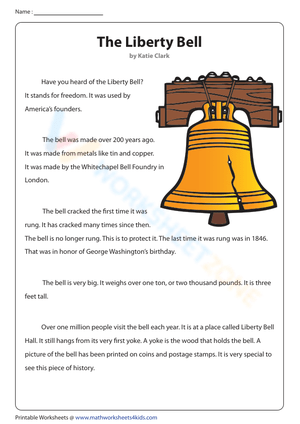 Non-Fiction Reading About The Liberty Bell