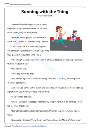 Fiction Story Reading: Running with the Thing