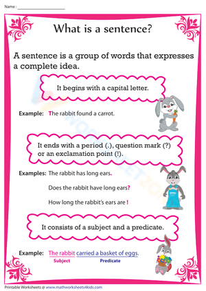Sentences Chart