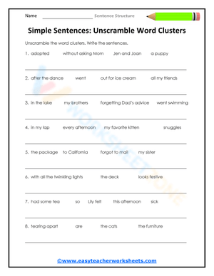 Unscramble Word Clusters