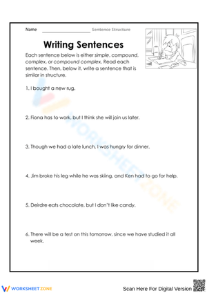 Writing Sentences: Simple, Compound, Complex
