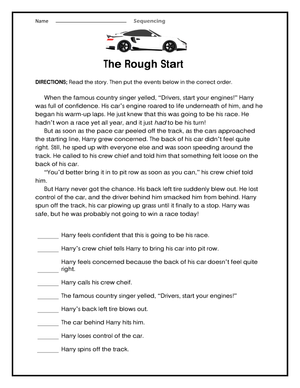 Essential Grade 2 Sequencing Worksheet | The Rough Start