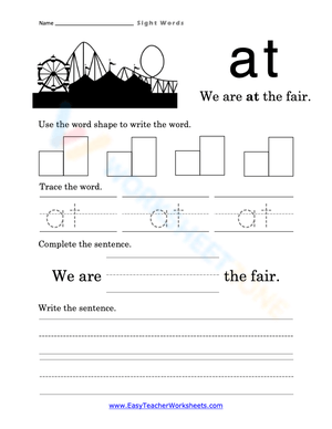 at Sight Word