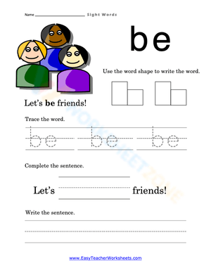 be Sight Word