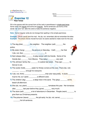 Mastering the Simple Past Tense Verb
