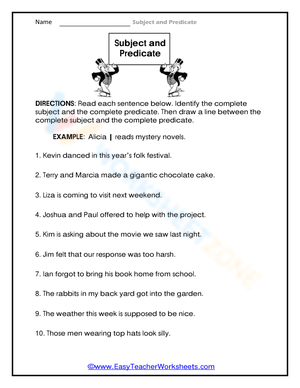 Identify It: Sentence Identification Practice
