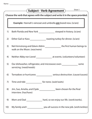 Using Compound Subjects with Verbs Correctly