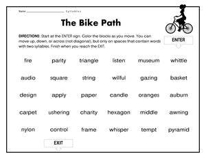 The Bike Path: Enhancing Reading Comprehension