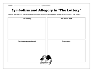 Essential "The Lottery" Symbolism & Allegory Worksheet