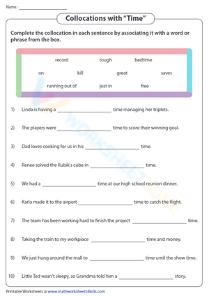 Learn Collocations with 'Time'