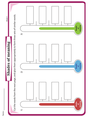 Similar Words: Vocabulary Building Worksheet