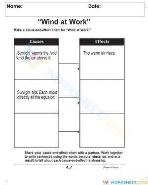 Cause and Effect - Wind at Work