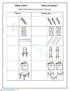 Essential Demonstrative Pronouns Worksheet | Grade 1-2