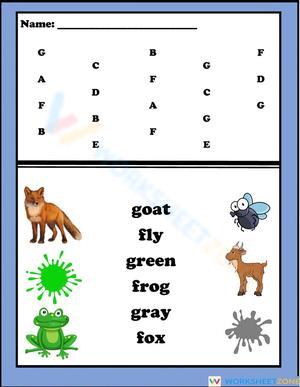 Letters F and G