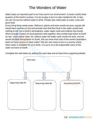 Main Idea and Supporting Details Identification