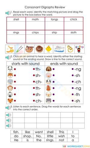 Consonant Digraphs Review