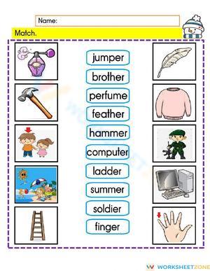 Essential -er Phonics Worksheet | Grade 4 English Aligned