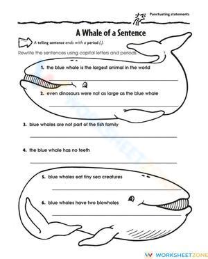 Punctuating Statements Worksheet