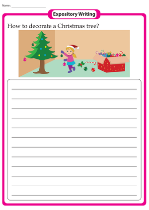 Christmas Tree Expository Writing