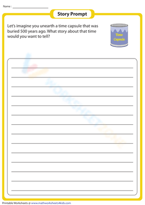 Imaginative Story Prompt Worksheet