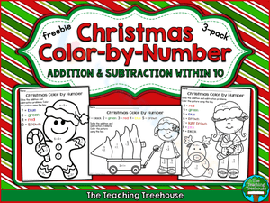Christmas Color by Number Fun